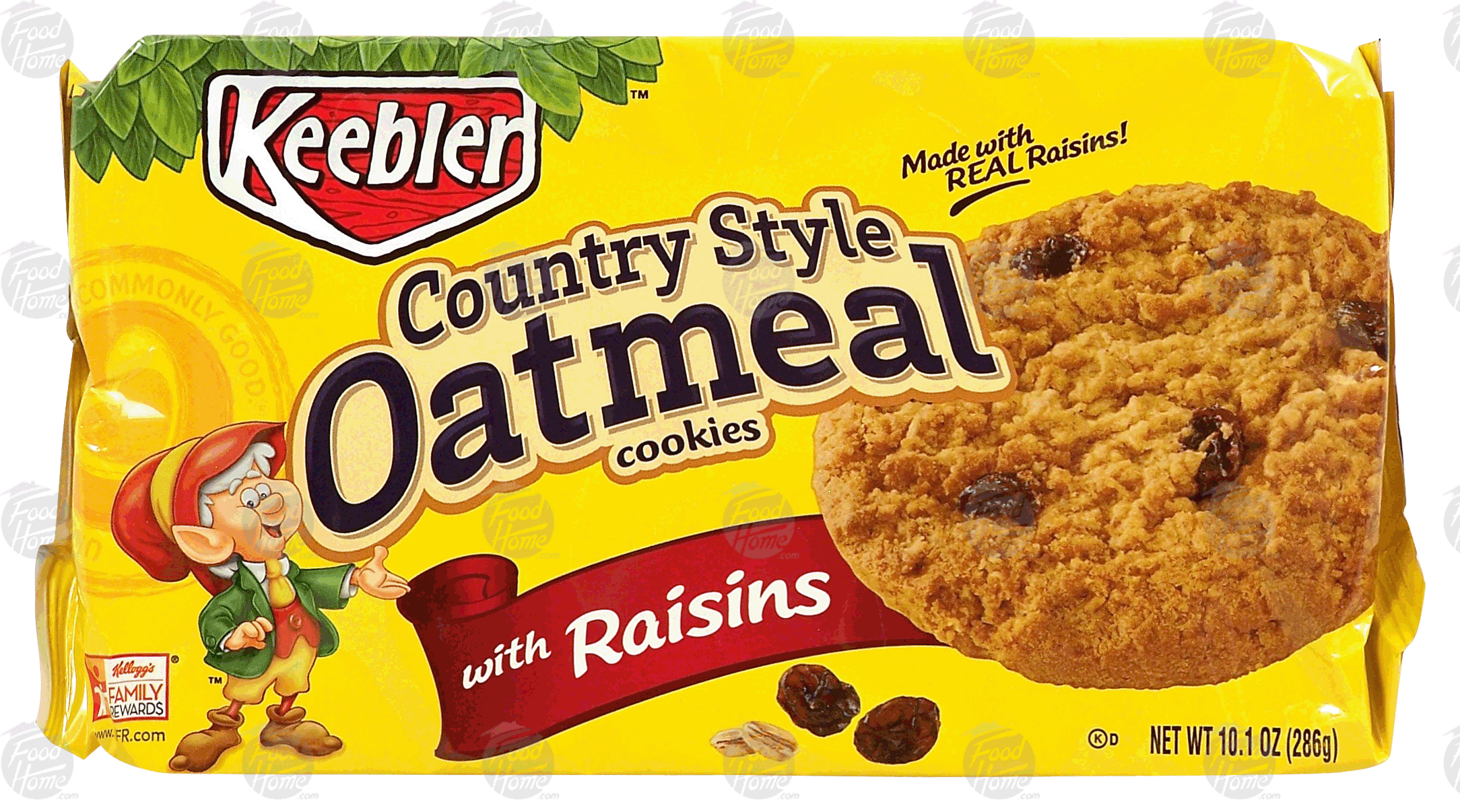 Keebler Country Style Oatmeal country style oatmeal cookies with raisins Full-Size Picture